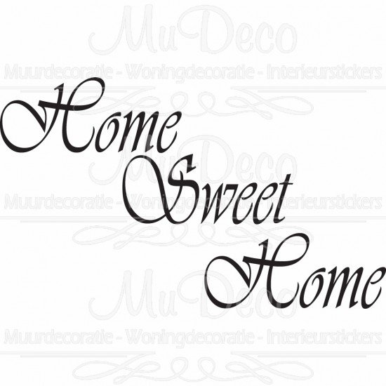 Muursticker - Muurtekst Sweet Home